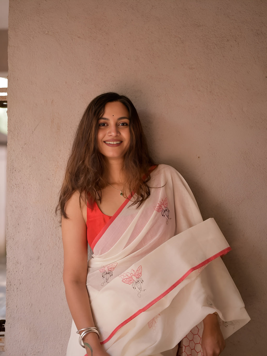 linen saree