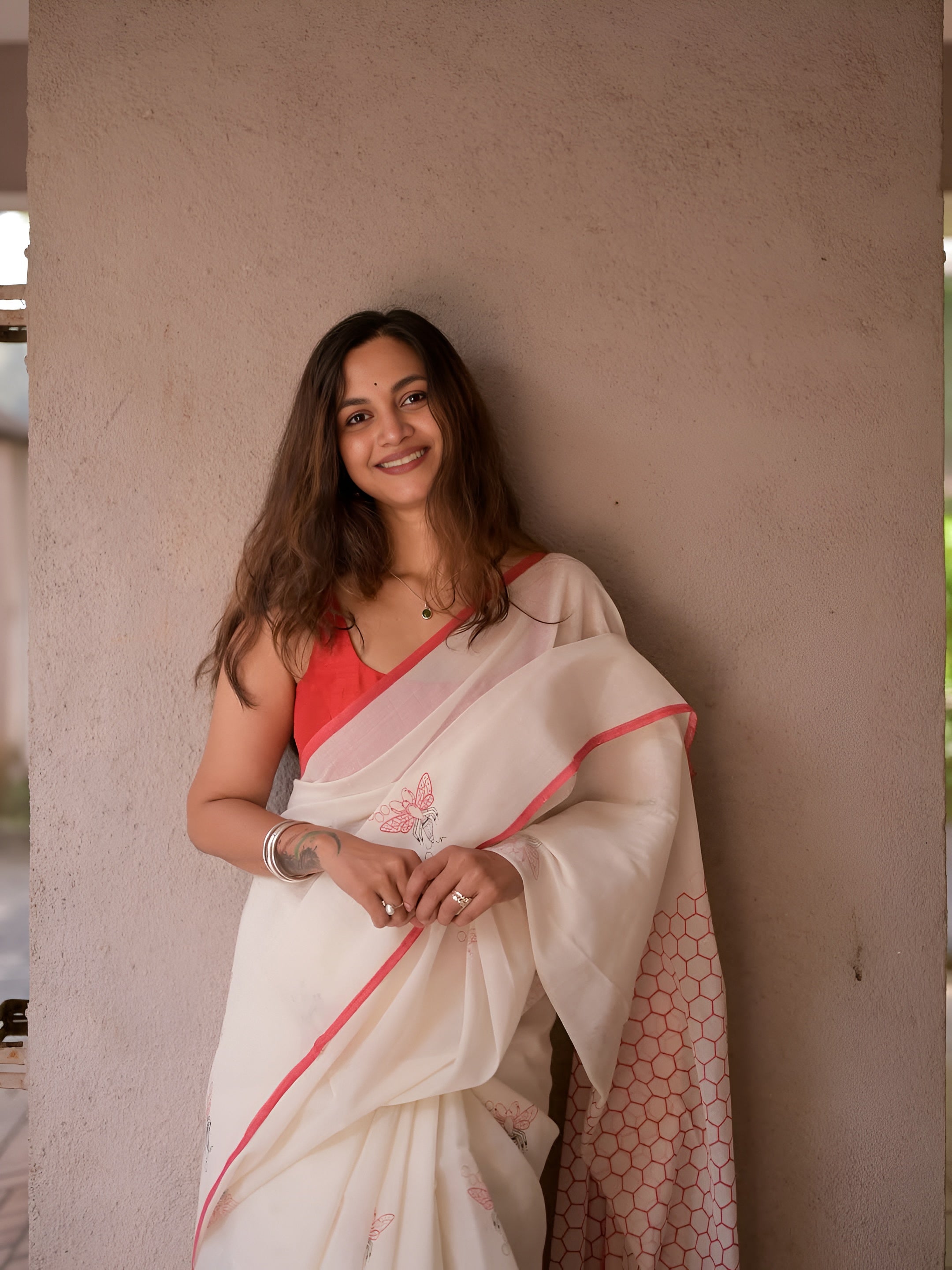 linen saree