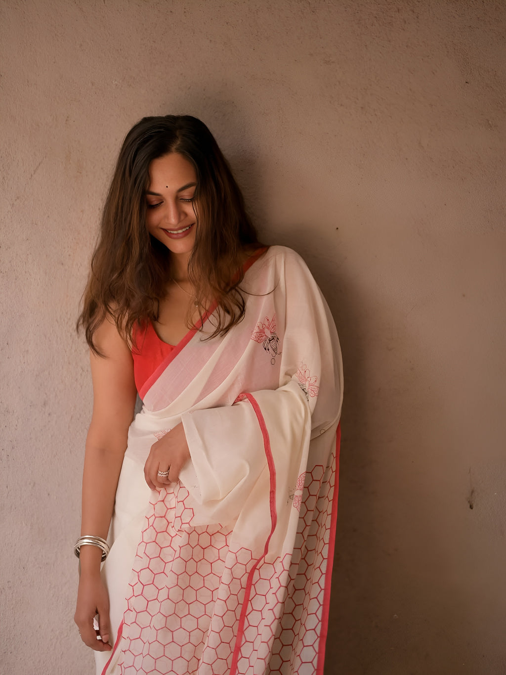 linen saree