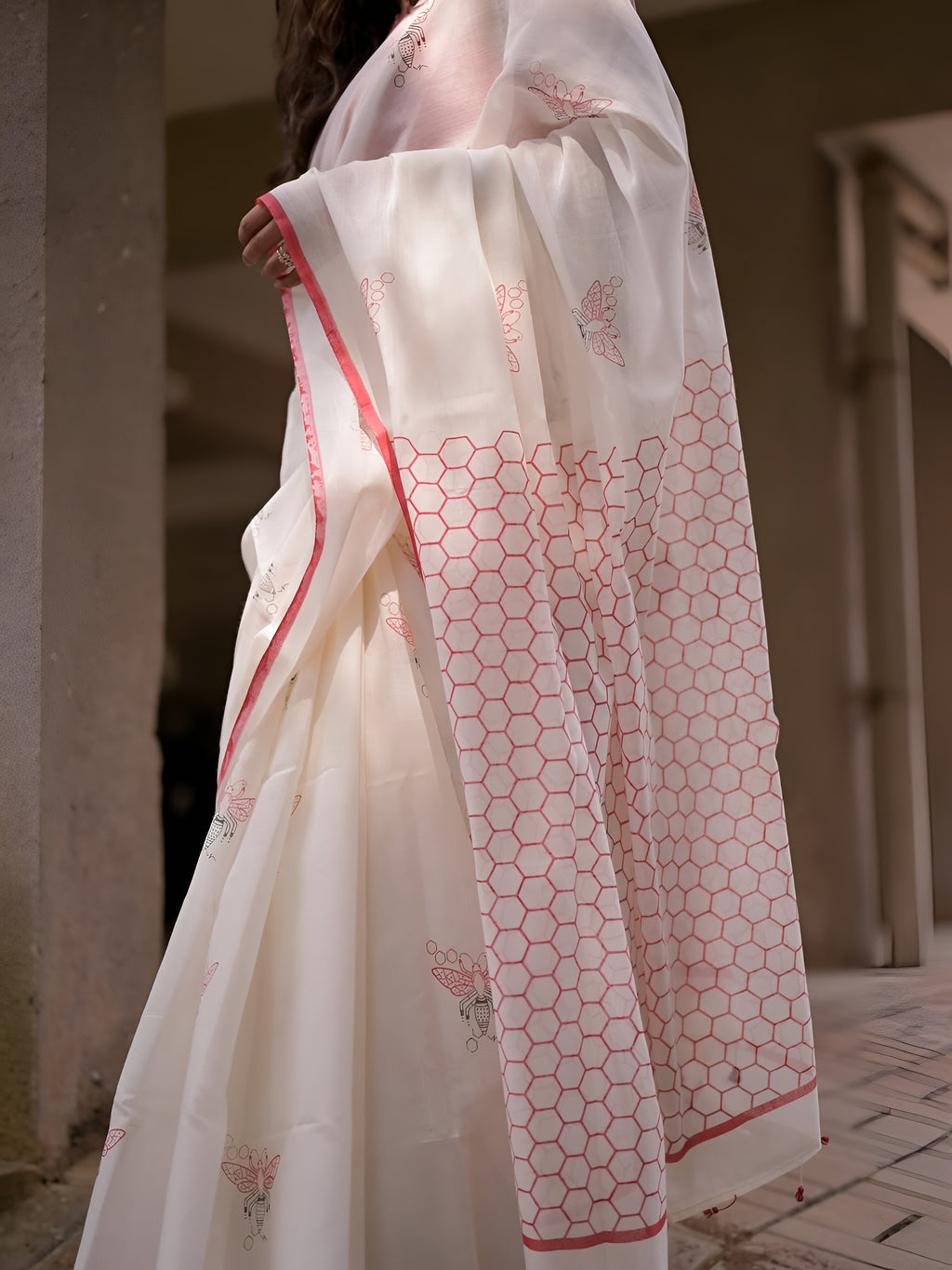 linen saree