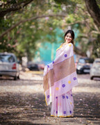 linen printed saree