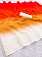 Premium Linen Ombre Saree with Handmade Zalar | Ultra HD Ink Print | 6.30 Meter with Blouse Piece