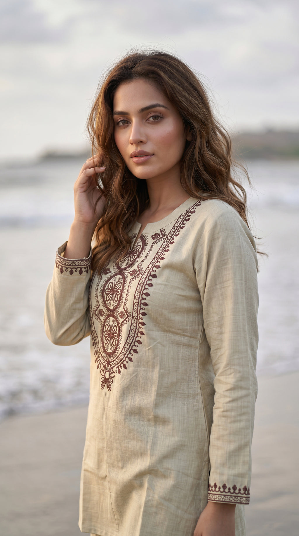 Premium Embroidered Cotton Co-Ord Set for Women | Ethnic Casual Kurta Pant Set