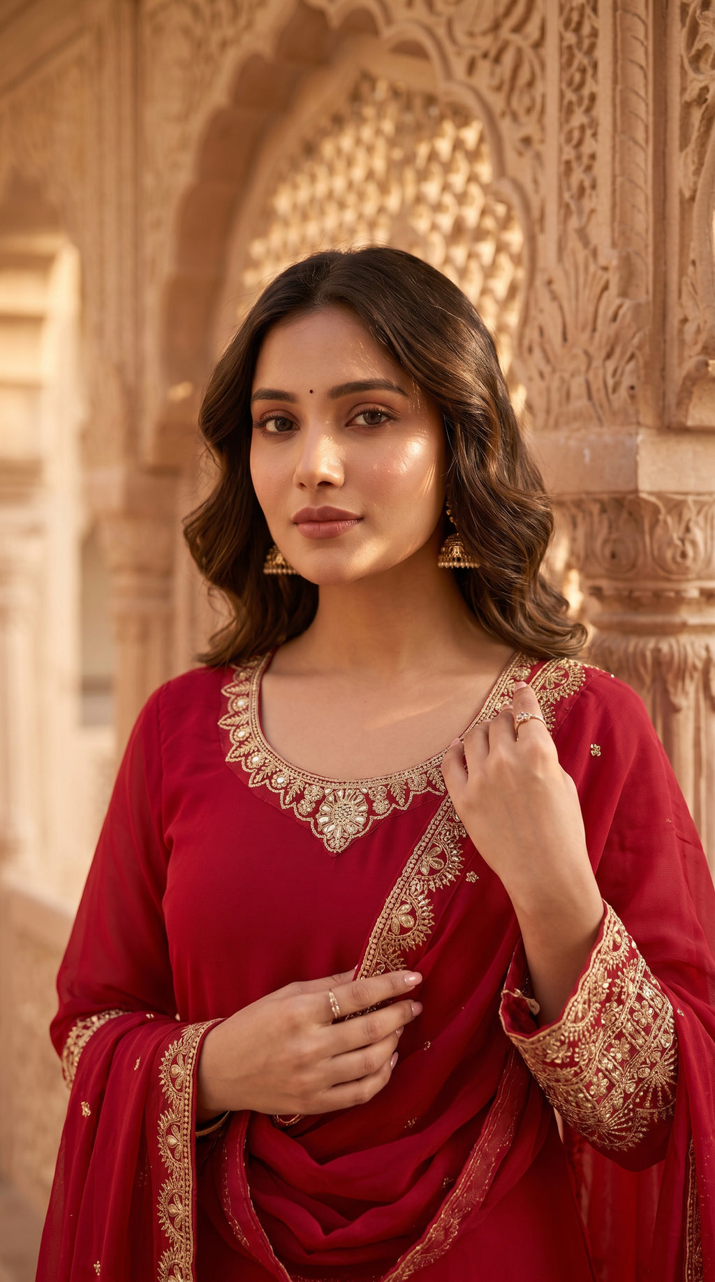 Noir Elegance Embroidered Sharara Suit Set with Dupatta (Copy)